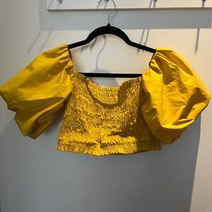 Vestique Honeybunch Top - Mustard yellow / size Small